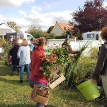 Distribution gratuite de fleurs et atelier « comment entretenir ses outils de jardinage »