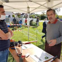 Distribution gratuite de fleurs et atelier « comment entretenir ses outils de jardinage »