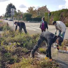 Distribution gratuite de fleurs et atelier « comment entretenir ses outils de jardinage »