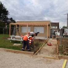 Les travaux se poursuivent sur les terrains de pétanque