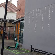 Installation des illuminations de fin d'année