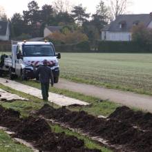 Plantation de fruitiers aux abords de la piste cyclable