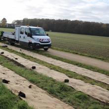 Plantation de fruitiers aux abords de la piste cyclable