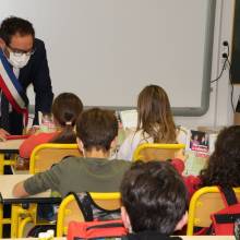 Mardi 9 novembre 2021, remise du passeport du civisme aux élèves de CM2 (Ecole Albert Samain) : s’engager au service des autres, pour le monde que nous voulons ! 