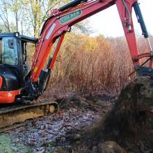 Sondages du sol au Clos aux roses
