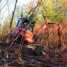 Sondages du sol au Clos aux roses
