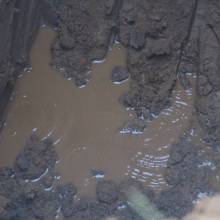 Sondages du sol au Clos aux roses