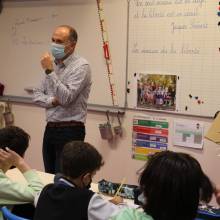 Liberté, j’écris ton nom ! Atelier artistique avec Franck Legendre Classe de CM2 Ecole Saint Exupéry