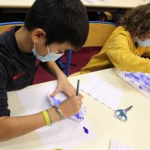 Liberté, j’écris ton nom ! Atelier artistique avec Franck Legendre Classe de CM2 Ecole Saint Exupéry