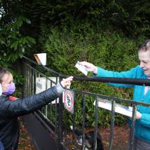 Distribution de chocolats