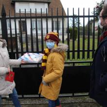 Distribution de chocolats