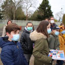 Distribution de chocolats