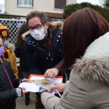 Distribution de chocolats
