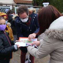 Distribution de chocolats