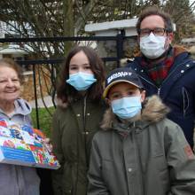 Distribution de chocolats