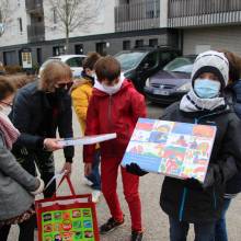 Distribution de chocolats