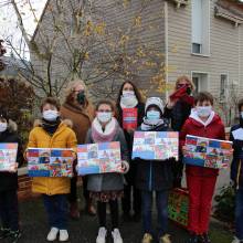 Distribution de chocolats