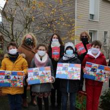 Distribution de chocolats