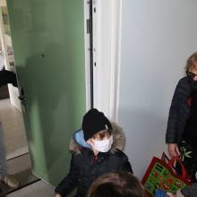 Distribution de chocolats