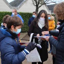 Distribution de chocolats