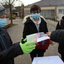 Distribution de chocolats
