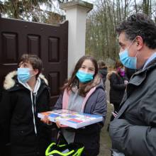 Distribution de chocolats