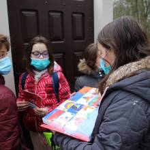 Distribution de chocolats