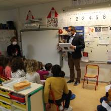 Remerciements de la Ville aux élèves de Mélanie Basset de l'école Francis Jammes