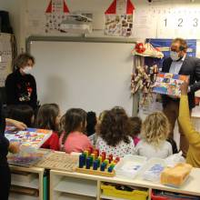 Remerciements de la Ville aux élèves de Mélanie Basset de l'école Francis Jammes