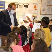 Remerciements de la Ville aux élèves de Mélanie Basset de l'école Francis Jammes