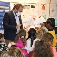 Remerciements de la Ville aux élèves de Mélanie Basset de l'école Francis Jammes