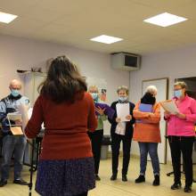 Représentation de la chorale de la ville