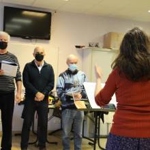 Représentation de la chorale de la ville