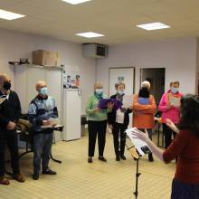 Représentation de la chorale de la ville