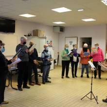 Représentation de la chorale de la ville