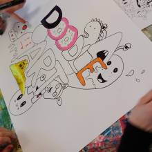 Atelier Doodle Art à la manière de Sam Cox