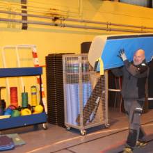 Déménagement du Gymnase Auguste Delaune avant travaux