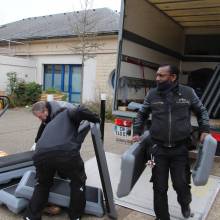Déménagement du Gymnase Auguste Delaune avant travaux