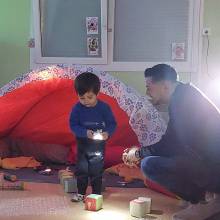 Les écureuils, ont pu profiter d'un atelier snoezelen