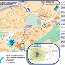 Plan d'accès à la Salle du Conseil Communautaire de Saint-Quentin-en-Yvelines