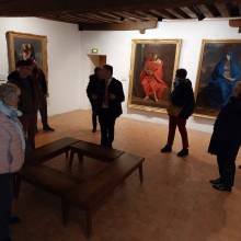 L'équipe municipale découvre l'exposition "Sylvae Sacrae – La forêt des Solitaires"