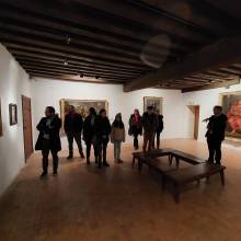 L'équipe municipale découvre l'exposition "Sylvae Sacrae – La forêt des Solitaires"