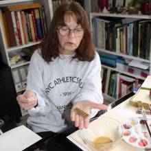 Visite de l'atelier L'or du Temps de Marie PIerre MUSSEAU