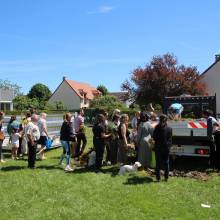 Distribution gratuite de fleurs 