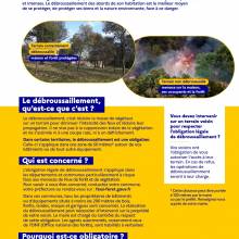 Débroussailler chaque année, c’est obligatoire et c'est investir pour votre sécurité