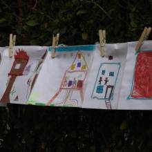 La grande lessive : manifestation d’art participatif (Corot/Samain)