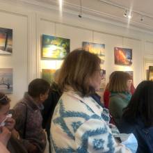 Vernissage de l'exposition de l'association A pied d'art