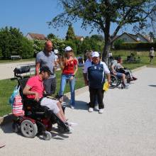 Premier tournoi handi' de pétanque