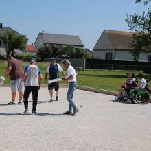 Premier tournoi handi' de pétanque