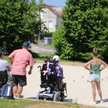 Premier tournoi handi' de pétanque